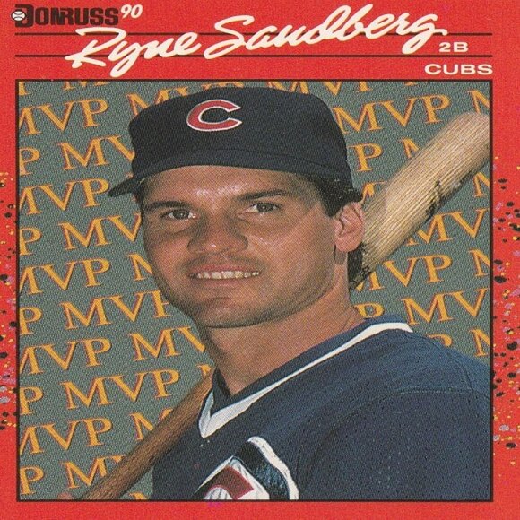 Ryne Sandberg Chicago Cubs MLB Card Collection - 8 Card Set - Picture 2 of 9